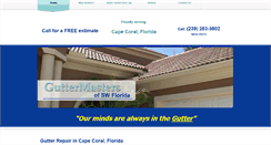 Desktop Screenshot of guttermastersflorida.com